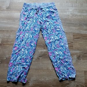 Lilly Pulitzer for Target blue pink seashell Palazzo pants